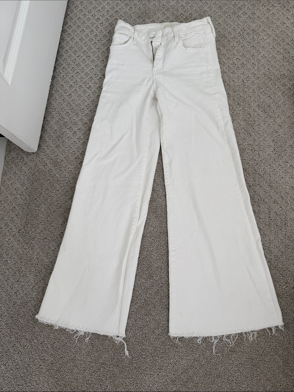 MOTHER roller fray jeans